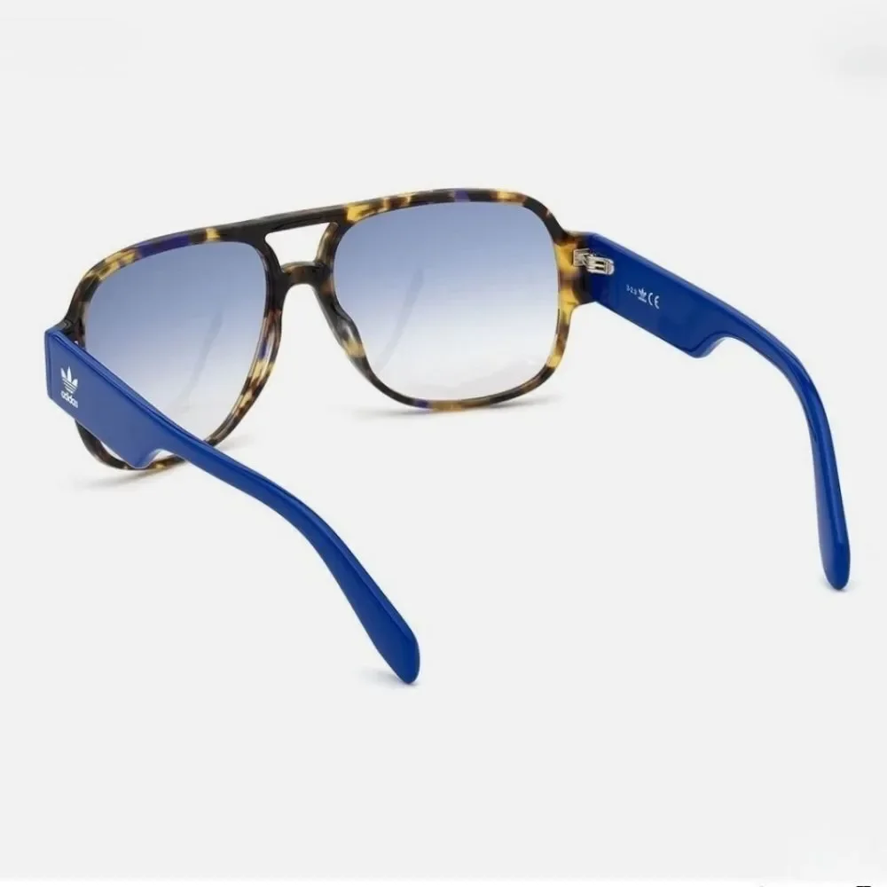 ADIDAS Original Men's Aviator Havana Blue Sunglasses